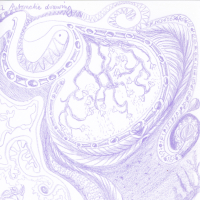 lavender swirly drawing